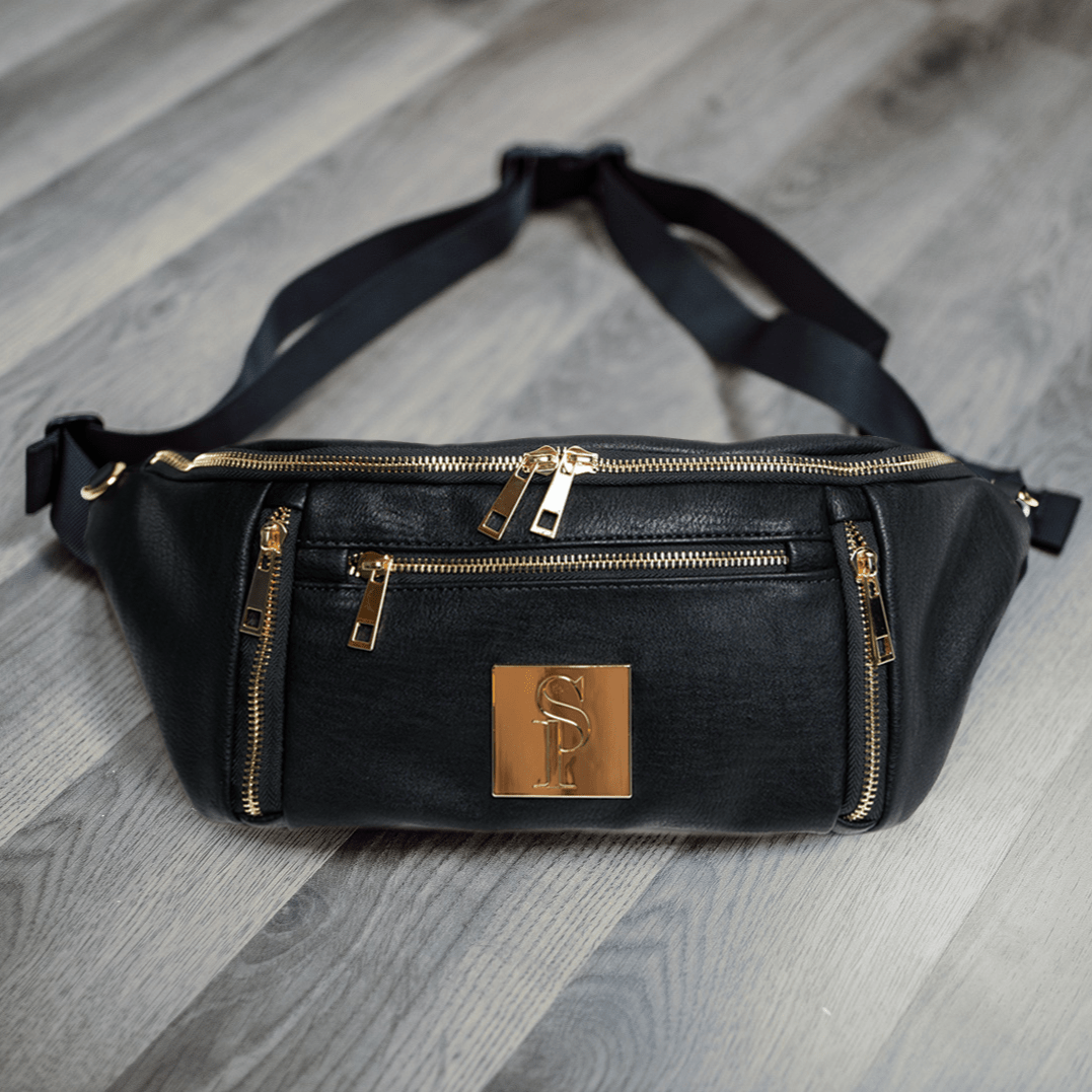 Fanny Pack in Black/Gold | Bandolier Style